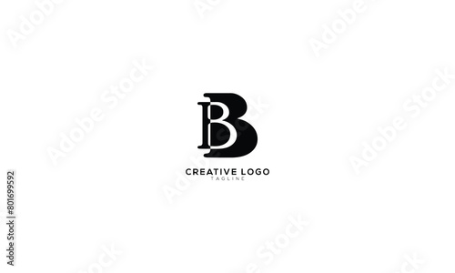 BB Abstract initial monogram letter alphabet logo design