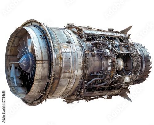 jet engine on a white background