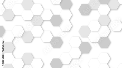 Abstract geometric shape technology digital hi tech concept background. Abstract futuristic geometric backdrop honeycomb pattern wallpaper with copy space for text or images.