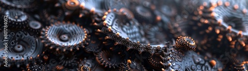 A dragonscalelike material made of a thousand tiny, interlocking gears 