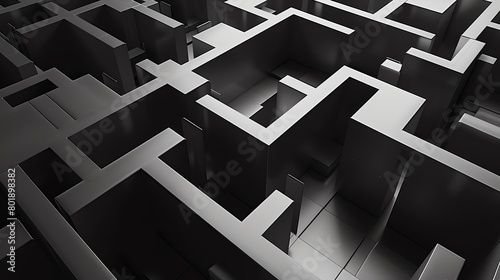 Capture the essence of dynamic data management with Metadata Tagging and Taxonomy Structures Show a tilted angle view of a labyrinth symbolizing intricate organization Emphasize co