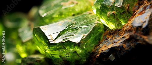 Close-up of peridotite rock with green mineral inclusions, ideal for unique and naturalistic background designs,