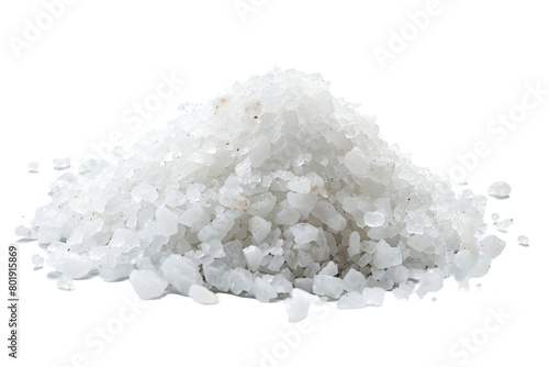 Salt Sodium On Transparent Background.