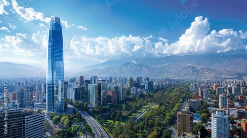 Santiago Andean Backdrop Skyline