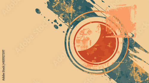 Stamp design over beige background vector illustration