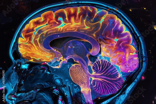 Brain scan imagery highlighting areas affected by Alzheimer disease