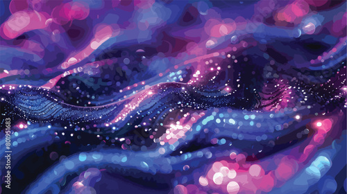 Blinking iridescent texture closeup Vector illustration
