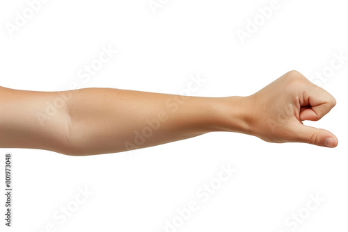 Human Elbow On Transparent Background.