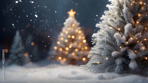 snowflakes and a Christmas tree
