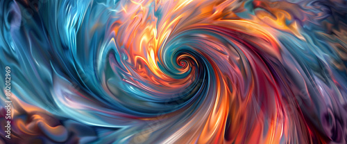 Swirling vortexes of color twist and turn, casting a spell of enchantment with their hypnotic dance.