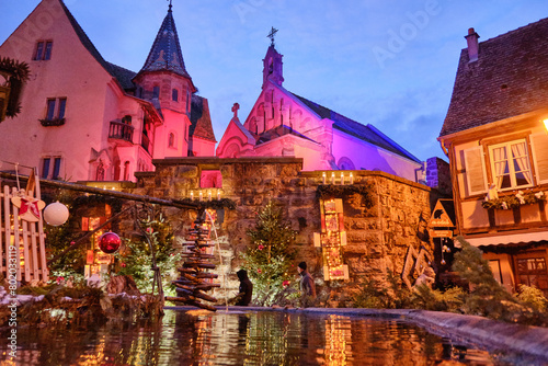 Eguisheim, France: One of the pearls of Alsace, an authentic fairytale place, most beautiful villages of France.