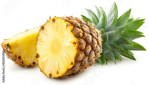 Ananas isoliert auf weißen Hintergrund, Freisteller 