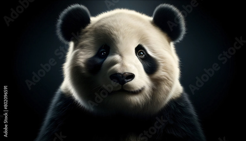 portrait of a giant panda