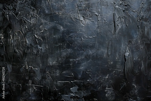 Black metal texture with scratches and cracks, Abstract background for design