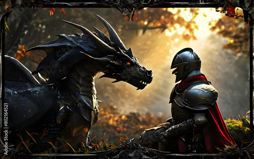"An unlikely friendship forms between a dragon and a knight." 