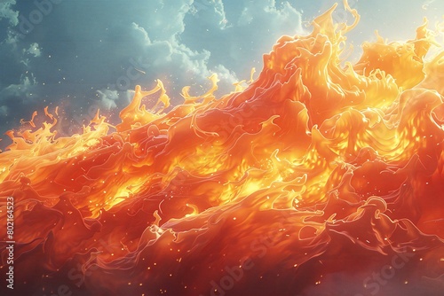 Fire flames background, illustration of fire flames background for web design