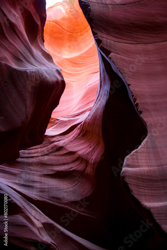 Abstract forms in Antelope canyon