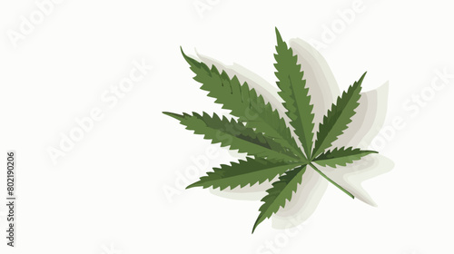 Marijuana Leaf Green Shadow