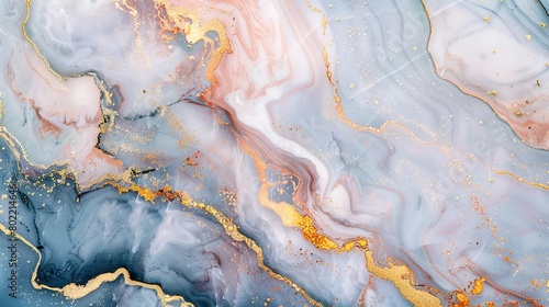 abstract background, colored marble with veins of mother-of-pearl and gold
