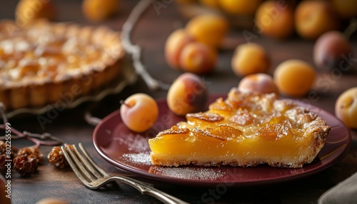 Mirabelle plum tart