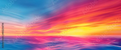 Behold the kinetic energy of a sunrise gradient spectacle radiating with vibrancy, as bold colors fuse into rich hues, igniting a dynamic space for graphic enhancement.