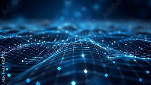 Exploring the Potential of Network Capabilities: An Abstract D Digital Background for Process Flows and More. Concept Process Flows, Network Capabilities, Digital Background, Abstract Designs