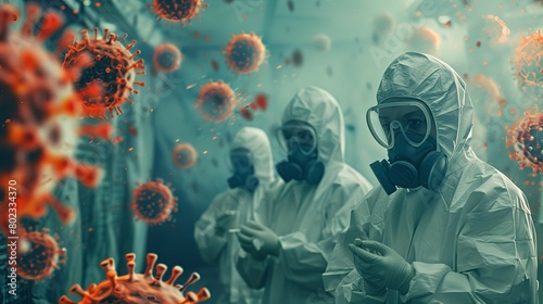 Infectious Diseases: Imagery of infectious disease prevention, treatment, and containment measures.