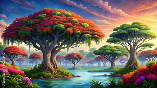 flamboyant flamboyant trees of the Caribbean