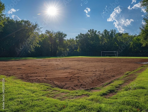 dirt football field