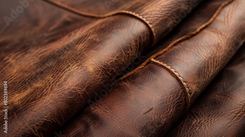 Rugged leather in a rich mahogany hue adds a masculine and rugged texture to your background.