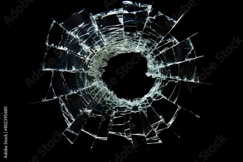 Fractured Void: Broken Glass Art