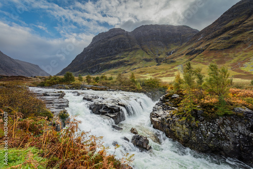 Landscape image of Glenn Coe, Scotland. 