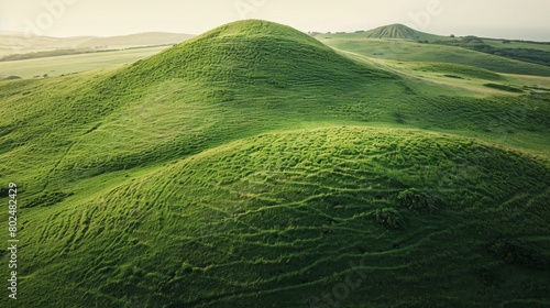 A hill is a landform that extends above the surrounding terrain. It often has a distinct summit, and is usually applied to peaks which are above elevation compared to the relative landmass, though not