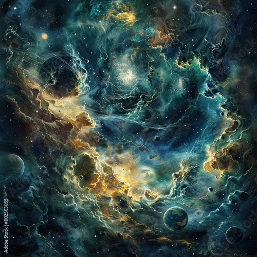 Galactic Dreams Phantasmagoria in Cosmic Canva