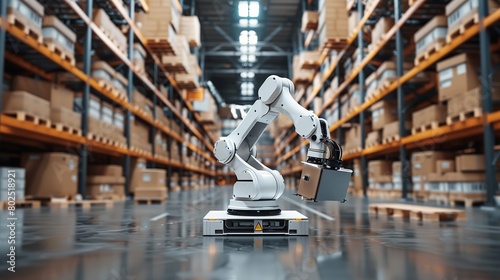 Automation in Action: The Robot ArmStreamlining Warehouse Operations