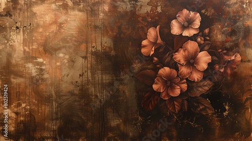 brown background , pastel