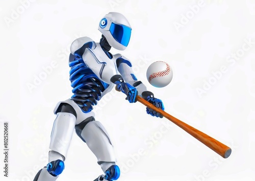 スポーツの概念で人工知能を搭載した野球選手 