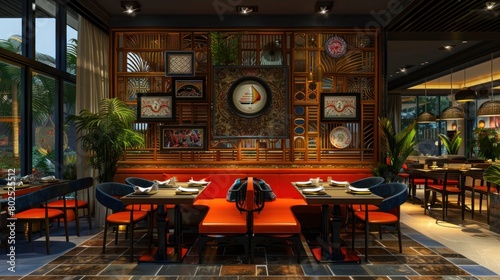 Vibrant Casual Dining Restaurant A Space Filled with Taste and Comfort