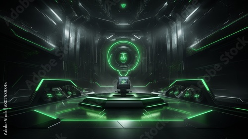 hi tech gaming futuristic sci fi concept stage design, esport, background