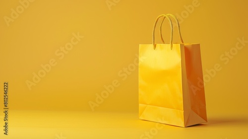 yellow paper bag on a melon backgroundwn paper bag on a melon background