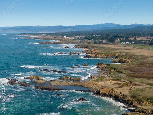 The coastline of Glenblair, Fort Bragg, California, United States of America.