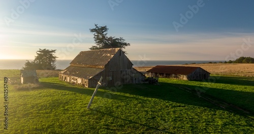 Historical abandoned ranch in Mendocino, California, United States of America.
