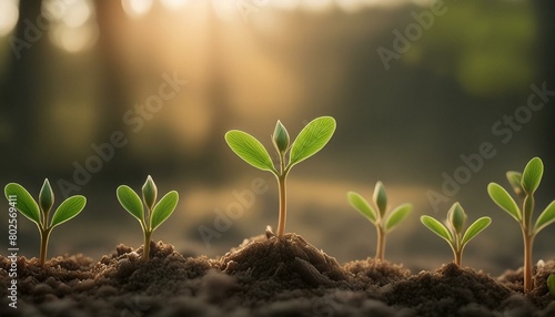 small bud, leaf, nature, environment, plant, Generative AI