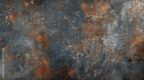 Grunge rusty gray metal corten steel stone background wallpaper texture banner panorama.