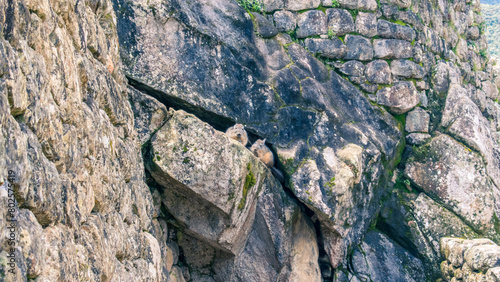 Dos chinchillas escondidas en las rocas