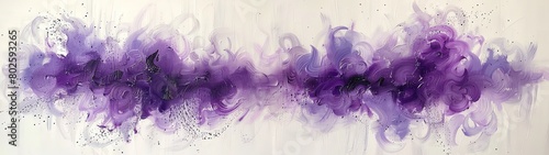 Dynamic abstract background with a mixture of purple and white oil paint strokes, can be utilized for printed materials such as brochures, flyers, and business cards.