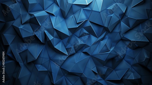 Blue abstract geometric 3D background