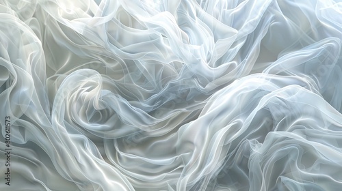 This ethereal fabric, delicate and soft to the touch, cascades gracefully, evoking a sense of timeless elegance.