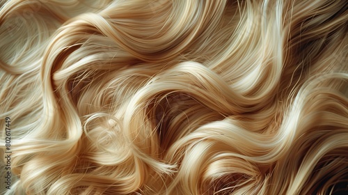 Luxurious blonde curls, high-fashion hairstyling showcase
