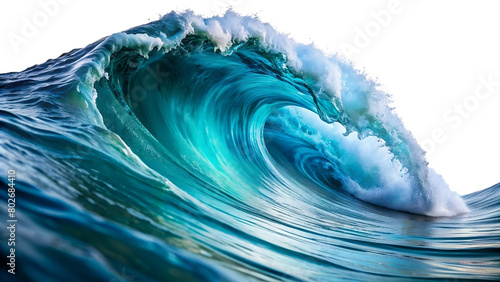 An ocean wave isolated on transparent background.